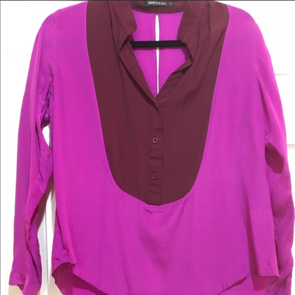 KIWI TUCKER silk blouse